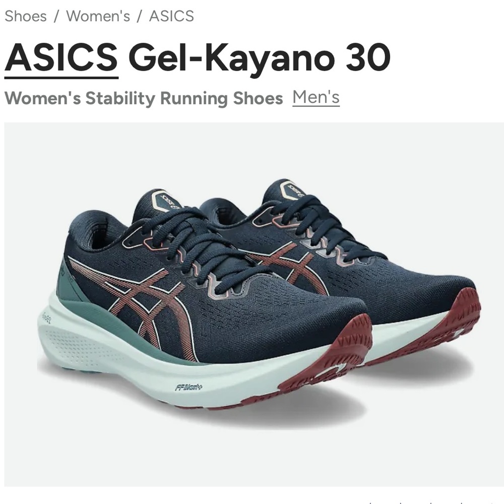 🏃‍♀️Women’s size 8 ASICS Gel-Kayano 30 running shoes in French Blue/light garnet
